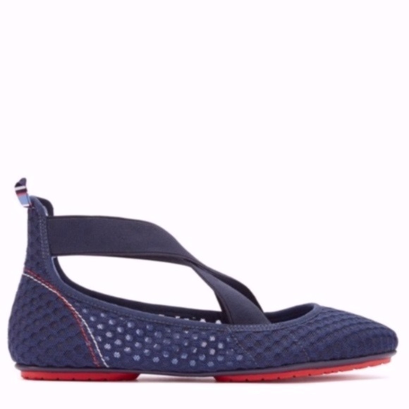Tory Burch Sport NIB Navy Mesh Ballet Flats (8) - Picture 2 of 10
